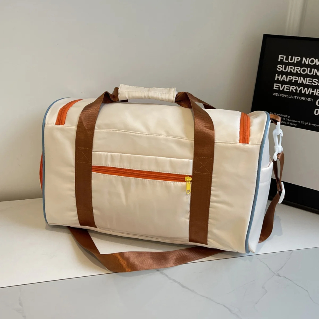 Lehká dufflová taška s barevnými bloky - FlexaBag