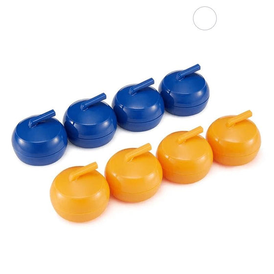 Mini-bordcurling hra pro domácnost s klouzavými kameny a magnetickými tyčemi