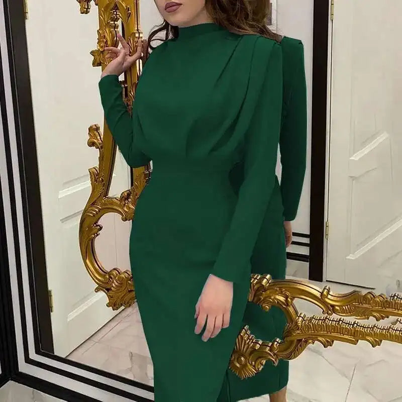 Bodycon midi šaty s rolákem – Valeria