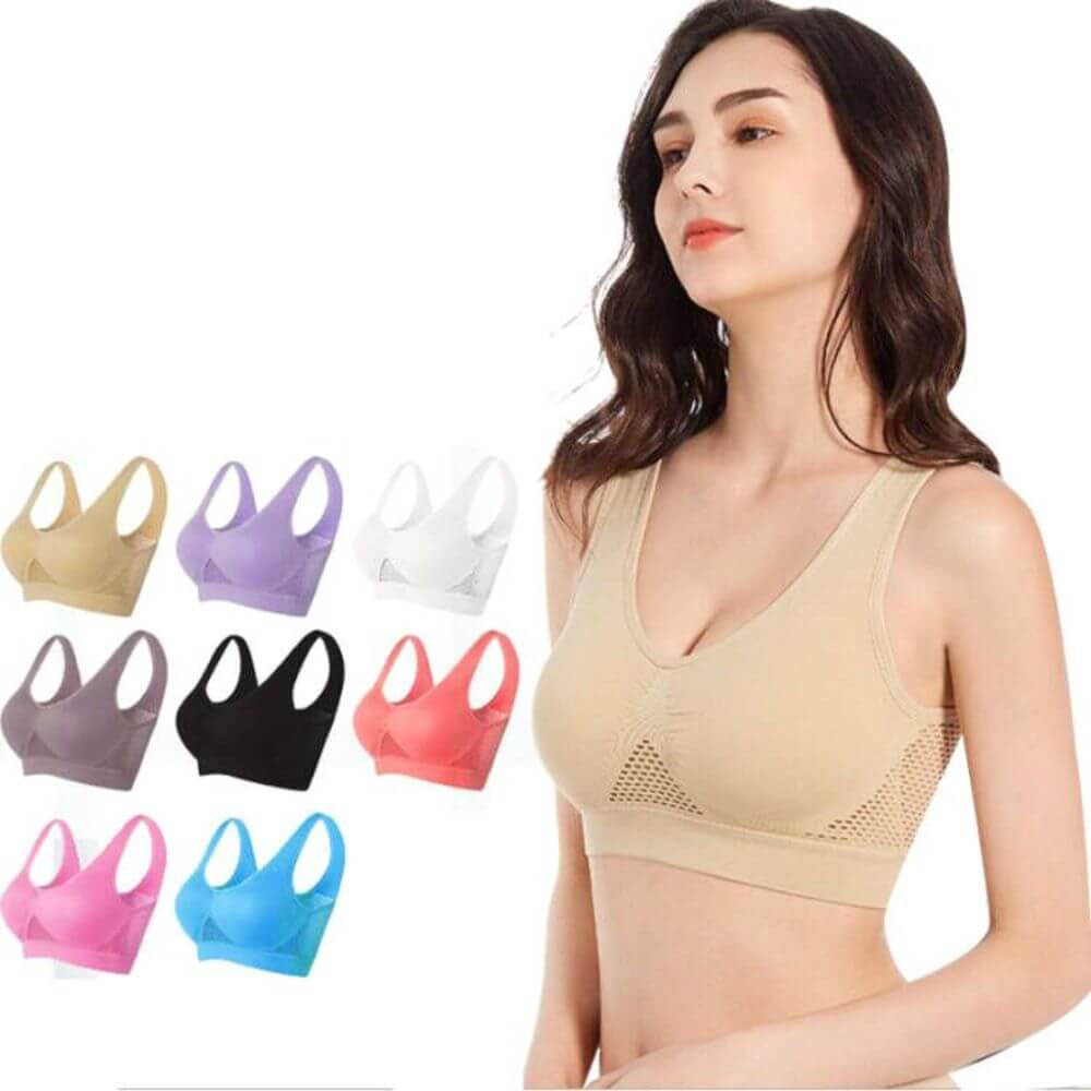 Ventilovaná síťovaná sportovní podprsenka – Sofia