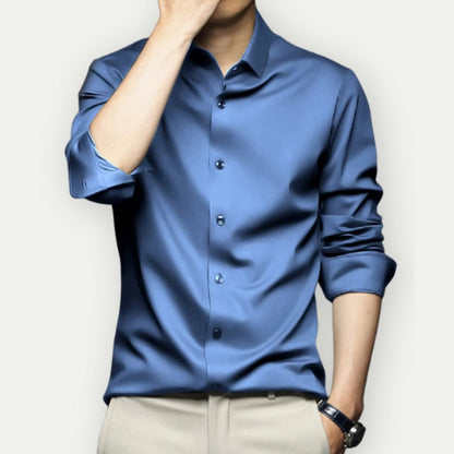 Košile bez pomačkání a bez žehlění pro muže – Milán