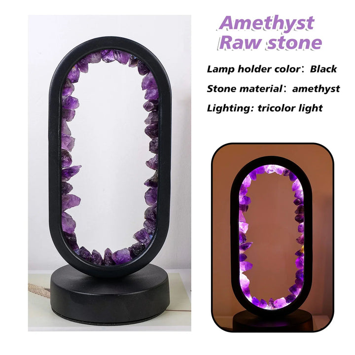 Ručně vyrobená ametystová lampa - Serenith