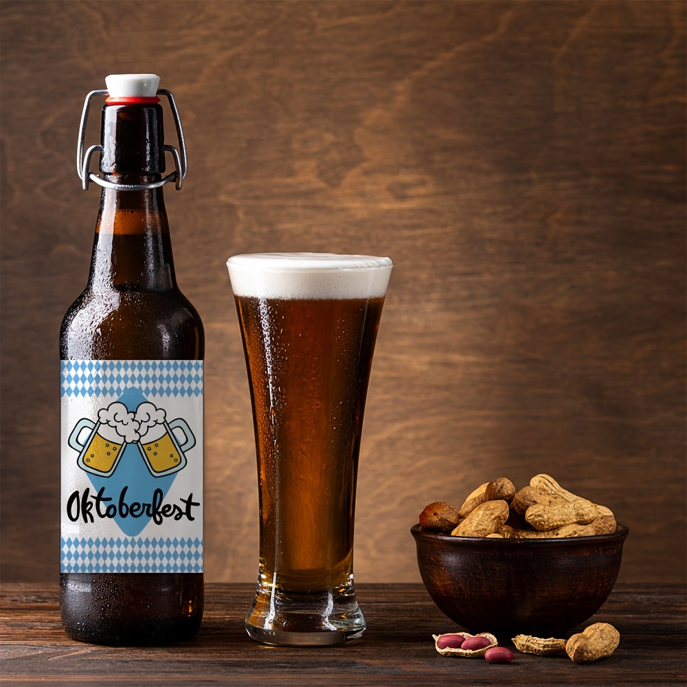 Oktoberfestové etikety — 3 sady (po 24 kusech) – sada pivních etiket Oktoberfest 2026