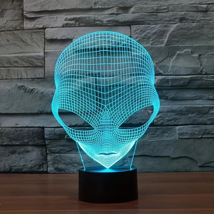 3D mimozemská LED stolní lampa se 7 barvami - Lunaris
