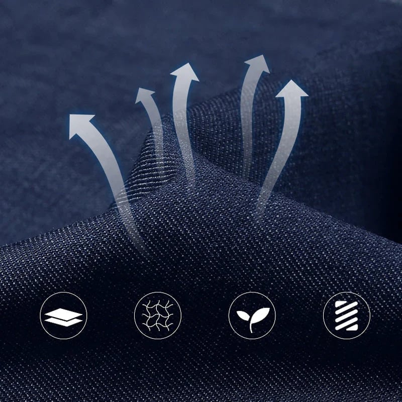 Pánské džíny s vysokým pasem a rovnými nohavicemi – Tobias