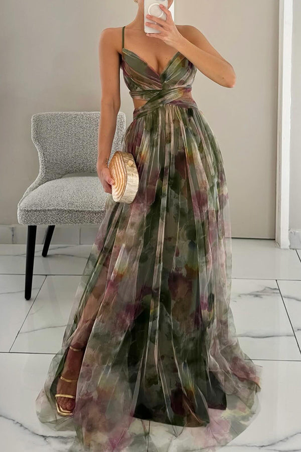 Elegantní síťovaná maxi sukně s těsně přiléhavým střihem – Camille v podzimním kouzlu