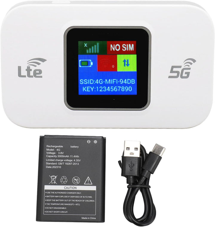 4G LTE USB WiFi hotspot modem s rychlostí 300 Mbps a baterií 3000 mAh – Netvora