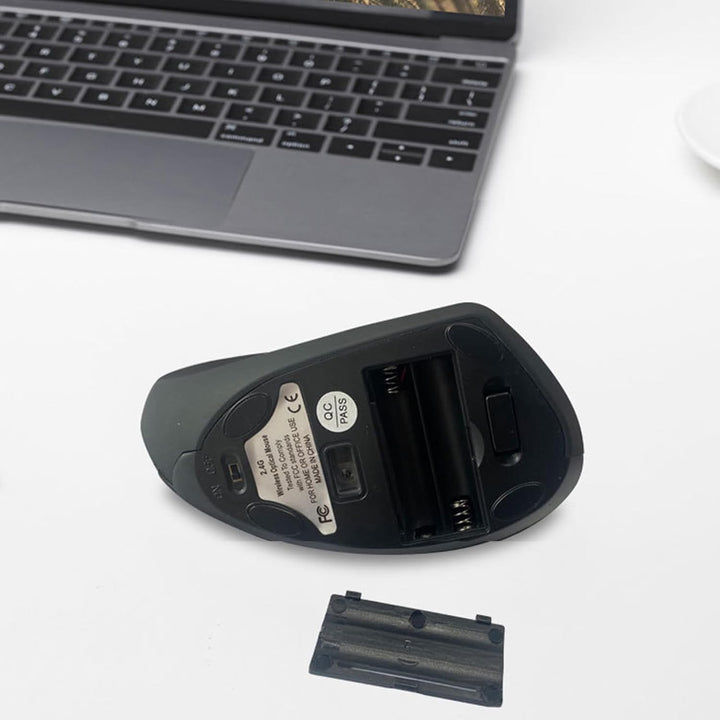 Dobíjecí ergonomická vertikální bezdrátová myš – Elvion