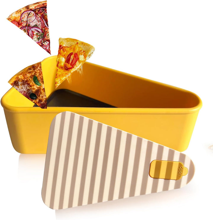Opakovaně použitelný úložný box na pizzu se 2 podnosy – SliceSafe (1+1 ZDARMA)