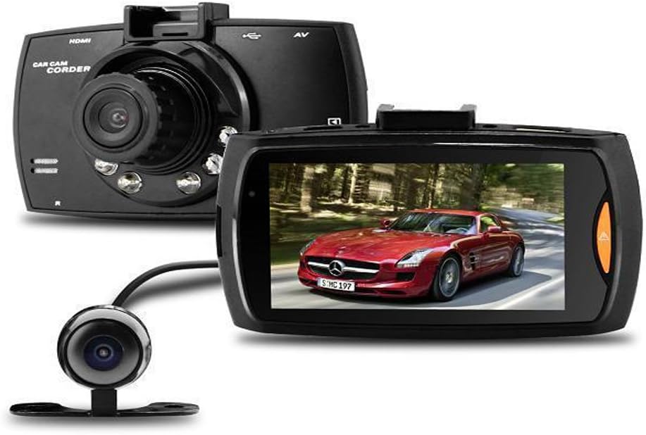 Autorádio DVR G30 s duálním objektivem, 2,7" LCD, Full HD 1080p, s G-senzorem