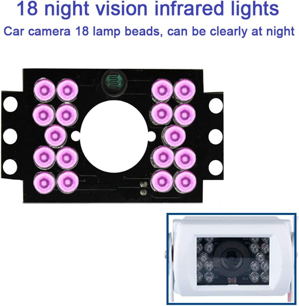 Couvací kamera pro kamiony 12V/24V s 18 IR LED pro noční vidění IP68