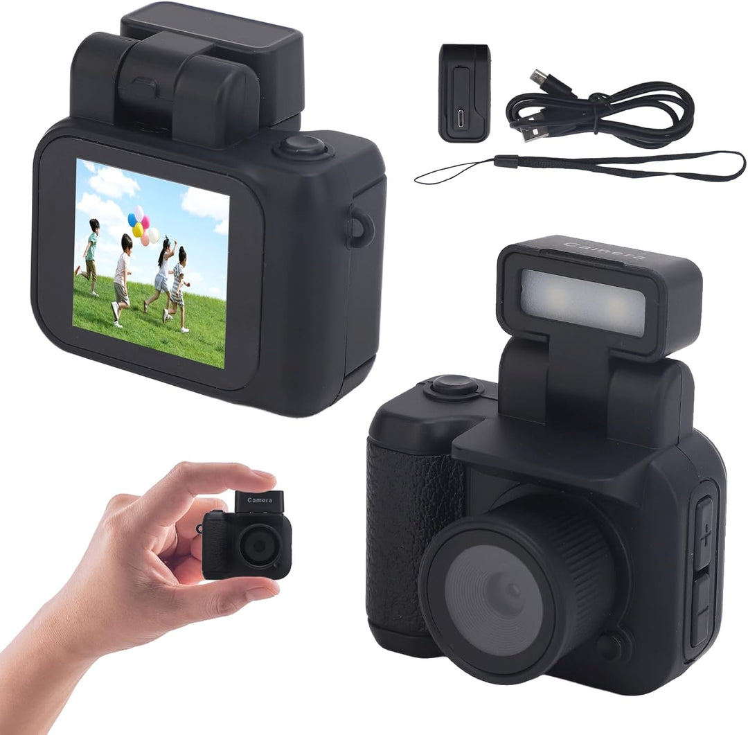 Mini digitální fotoaparát jako přívěsek na klíče s videem v rozlišení 1080p a retro designem – Rivoma