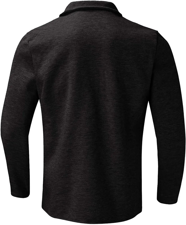 Schwarzes Herren-Sakko, langärmelig, elegantes Design, aus hochwertigem Material.