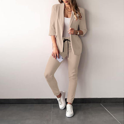 2-teiliges Stretch-Damenanzug mit Blazer - Vivian