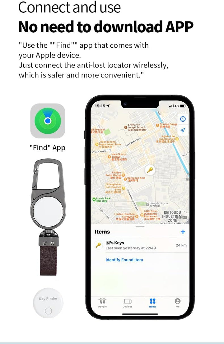 Chytrý lokalizátor proti ztrátě na klíče – sledování v reálném čase pomocí Find My – Zeyora