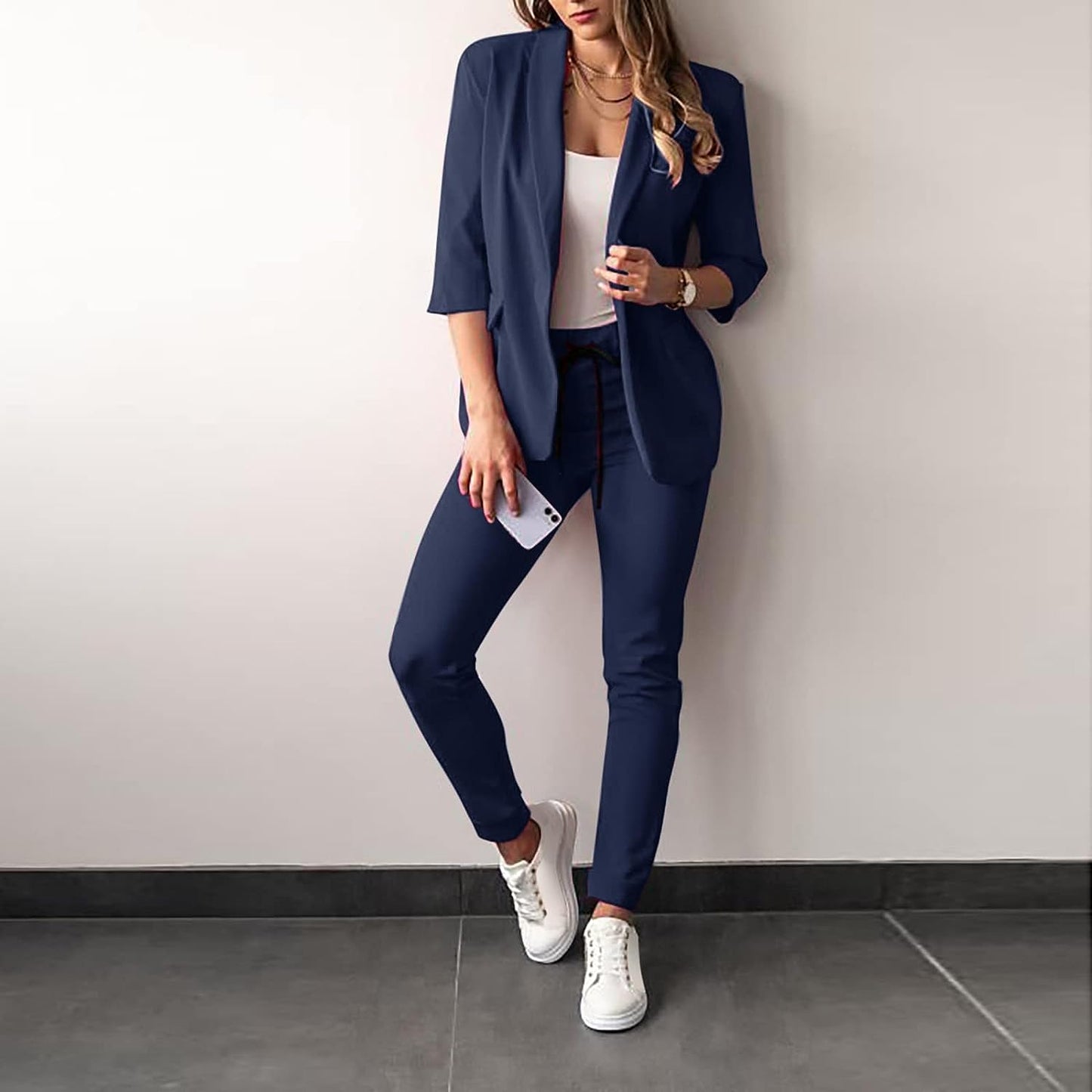2-teiliges Stretch-Damenanzug mit Blazer - Vivian