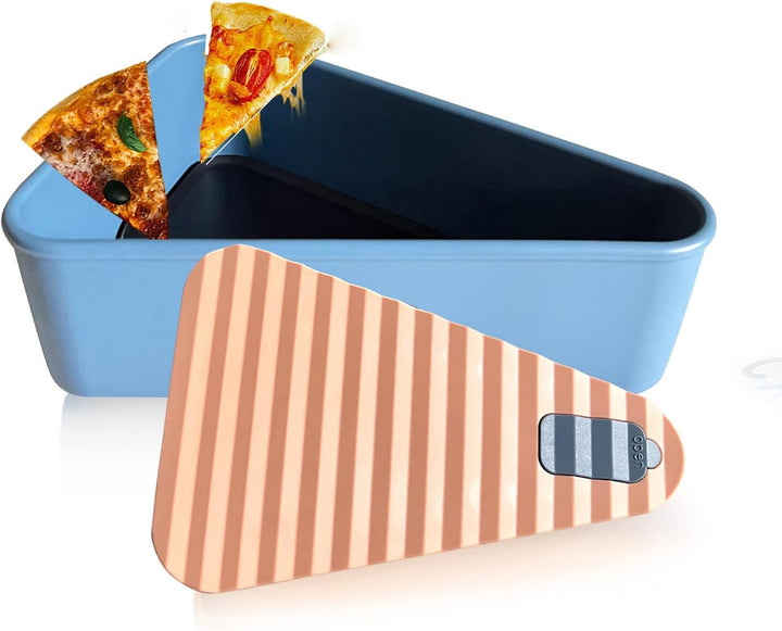Opakovaně použitelný úložný box na pizzu se 2 podnosy – SliceSafe (1+1 ZDARMA)