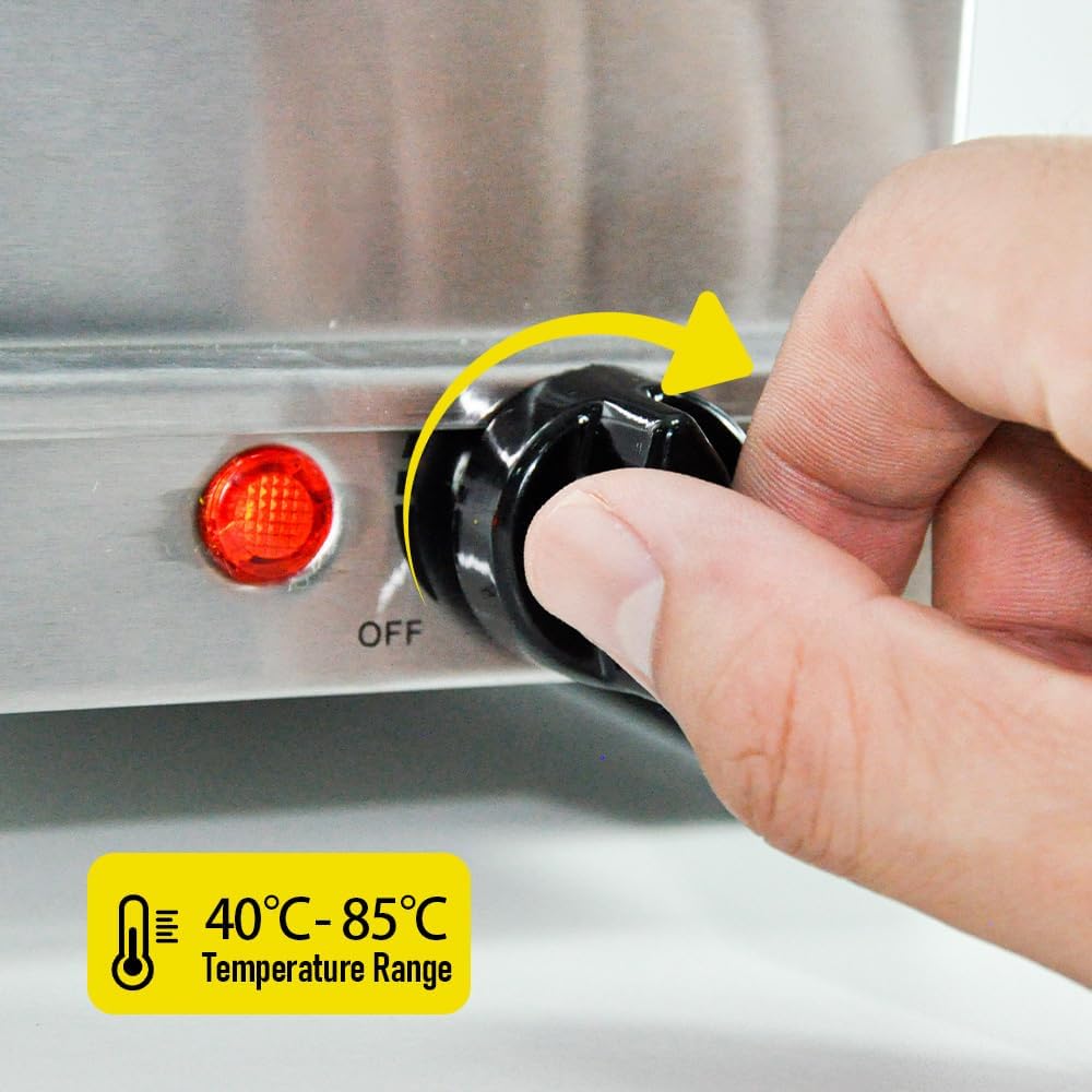 Elektrický bufetový ohřívač jídel s 3 × 2,5 l nádobami a nastavením teploty – Valtero
