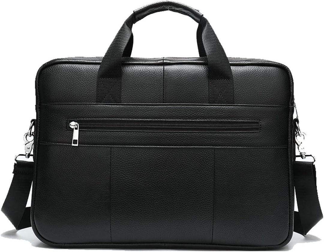 Prémiová aktovka z hovězí kůže pro 15” notebook s přihrádkami pro organizér