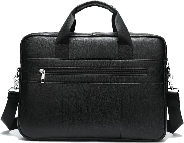 Prémiová aktovka z hovězí kůže pro 15” notebook s přihrádkami pro organizér
