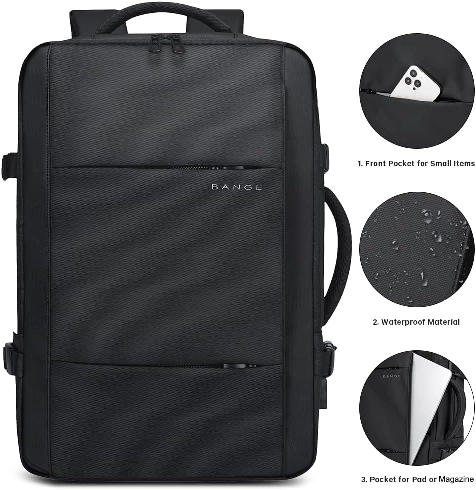Rozšiřitelný vodotěsný cestovní batoh 26–45 l s přihrádkou na notebook a možností přeměny na duffle tašku.