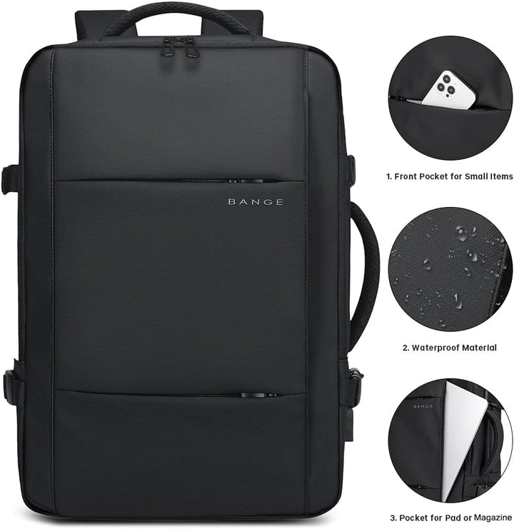 Rozšiřitelný vodotěsný cestovní batoh 26–45 l s přihrádkou na notebook a možností přeměny na duffle tašku.