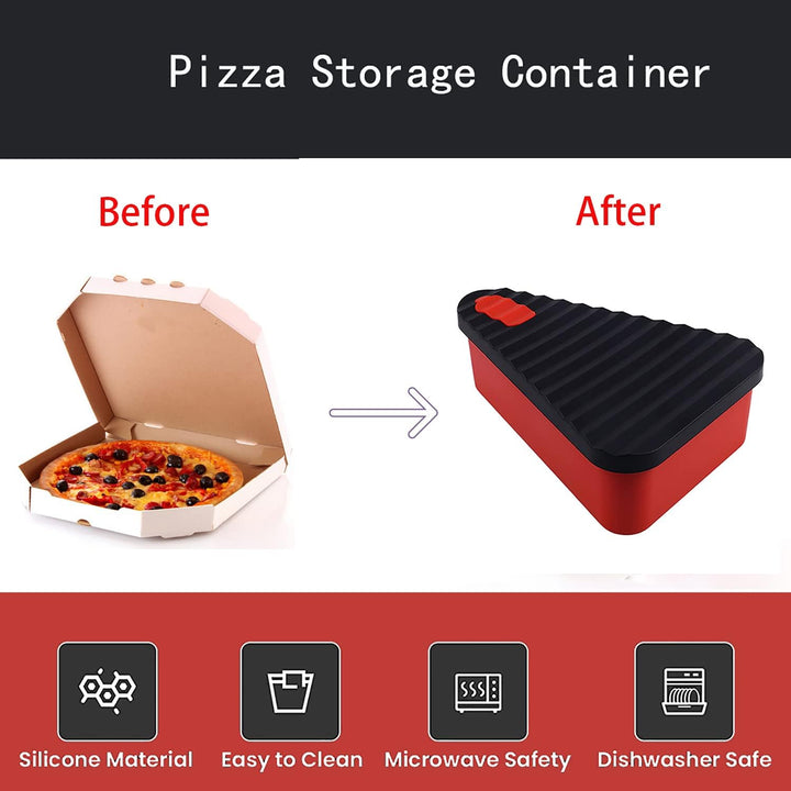 Opakovaně použitelný úložný box na pizzu se 2 podnosy – SliceSafe (1+1 ZDARMA)