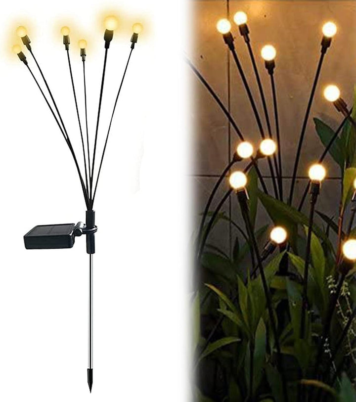 Létající solární zahradní lampy s efektem svítících kukadel – FireGlow