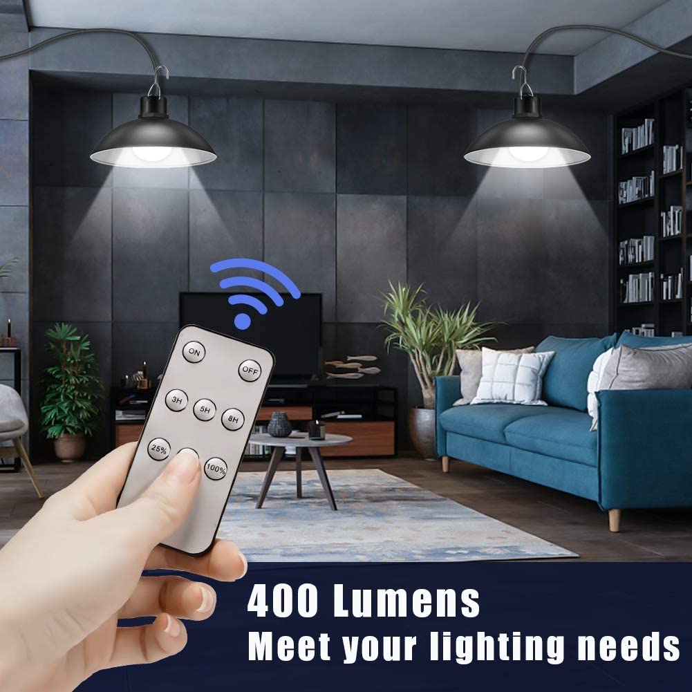 Bezdrátový solární LED lampový set s dálkovým ovládáním – TwinRay