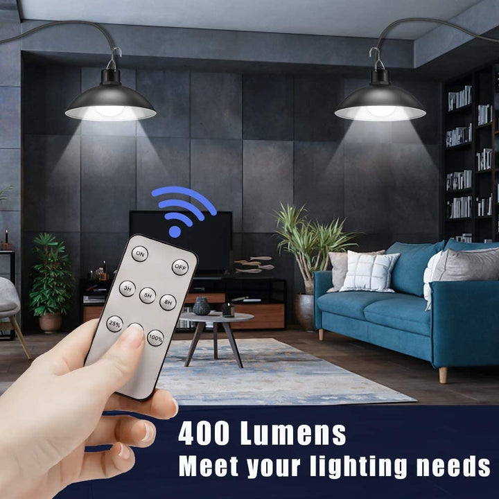 Bezdrátový solární LED lampový set s dálkovým ovládáním – TwinRay