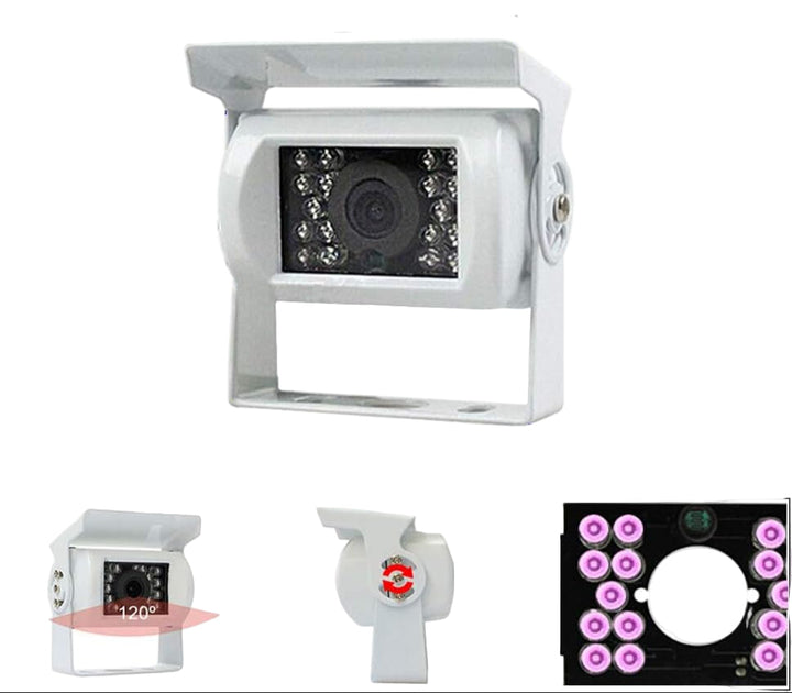 Couvací kamera pro kamiony 12V/24V s 18 IR LED pro noční vidění IP68