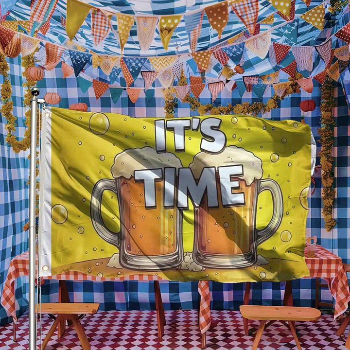 1 kus velká dekorační vlajka Oktoberfest – vlajka „Prost“ Oktoberfest 2026
