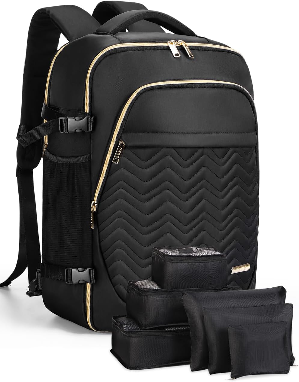 40 l cestovní trolley vhodný do letadla s 6 balicími kostkami a přihrádkou na notebook