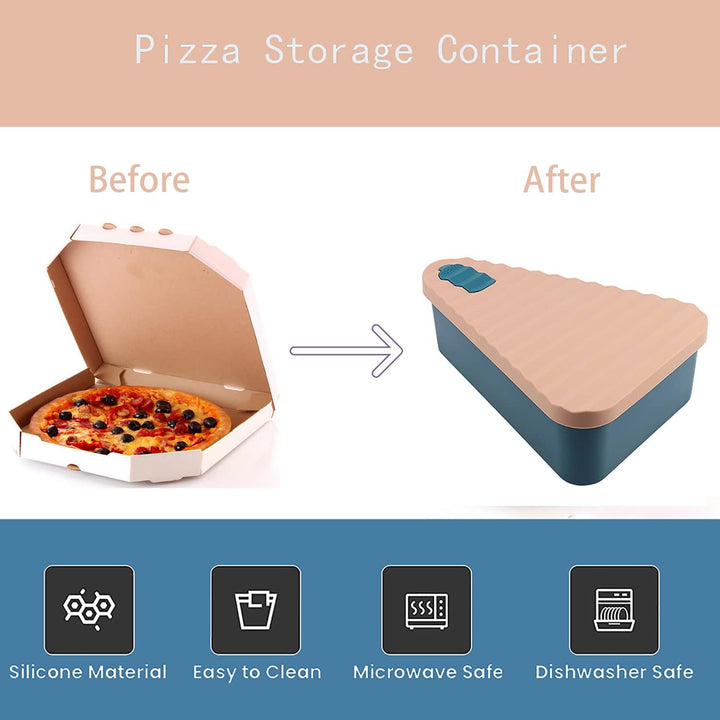 Opakovaně použitelný úložný box na pizzu se 2 podnosy – SliceSafe (1+1 ZDARMA)