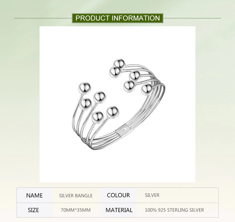 Silberarmreif 925 Sterling, modern, 70x35mm, elegantes Design, Schmuck für Damen.