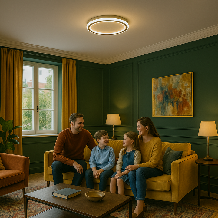 Skandinávské LED stropní osvětlení – Moderní, stmívatelné a stylové pro obývací pokoj, jídelnu a chodbu