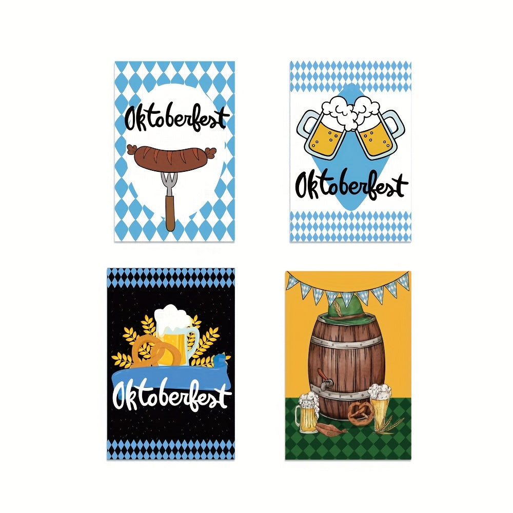 Oktoberfestové etikety — 3 sady (po 24 kusech) – sada pivních etiket Oktoberfest 2026