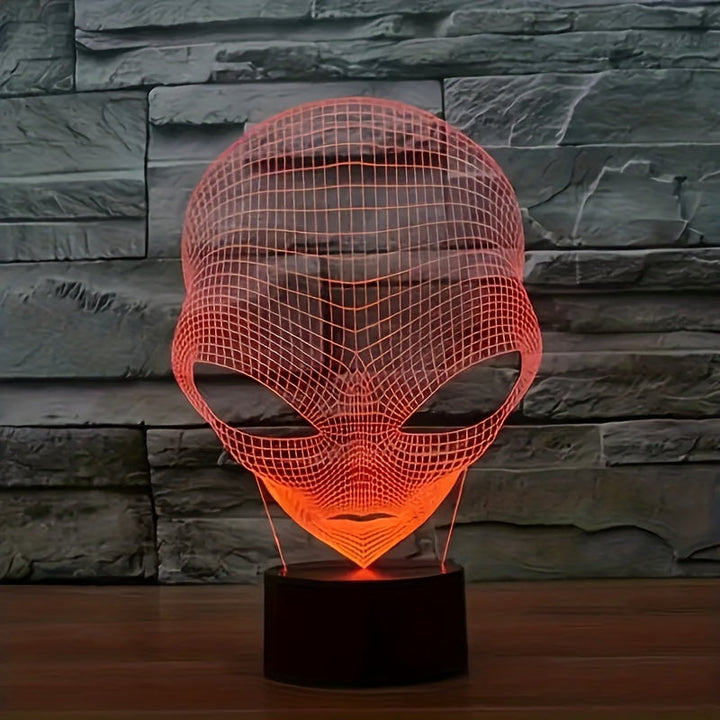 3D mimozemská LED stolní lampa se 7 barvami - Lunaris