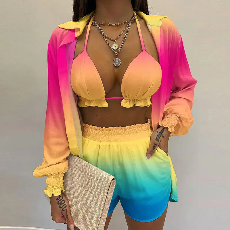 Stylový 3dílný letní outfit na pláž a k bazénu - TropenGlow
