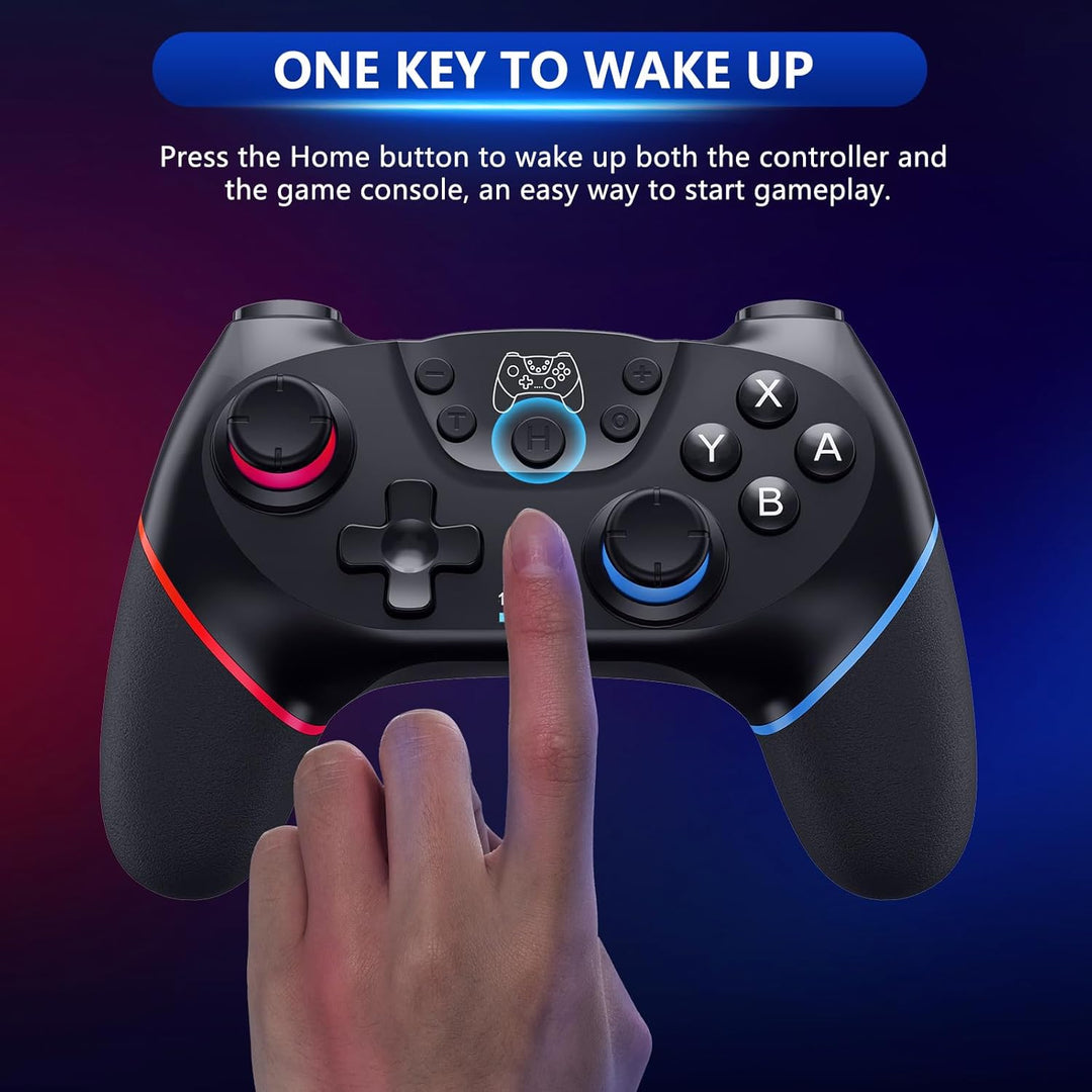 Bezdrátový ovladač pro Switch s joystiky s Hallovým efektem a funkcí Turbo – Nexora