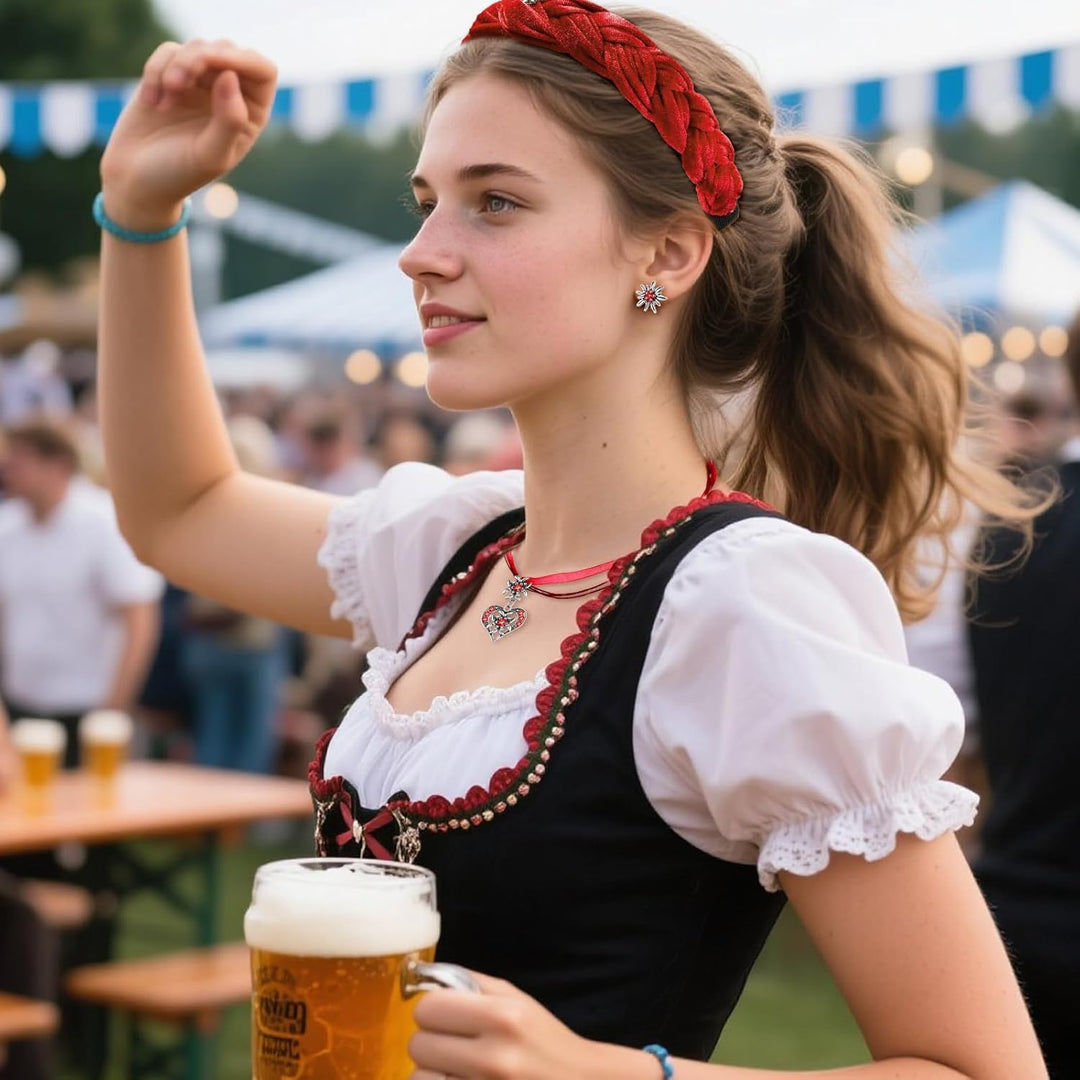 Sada šperků Edelweiss s perlami – TrachtenZauber Oktoberfest 2025