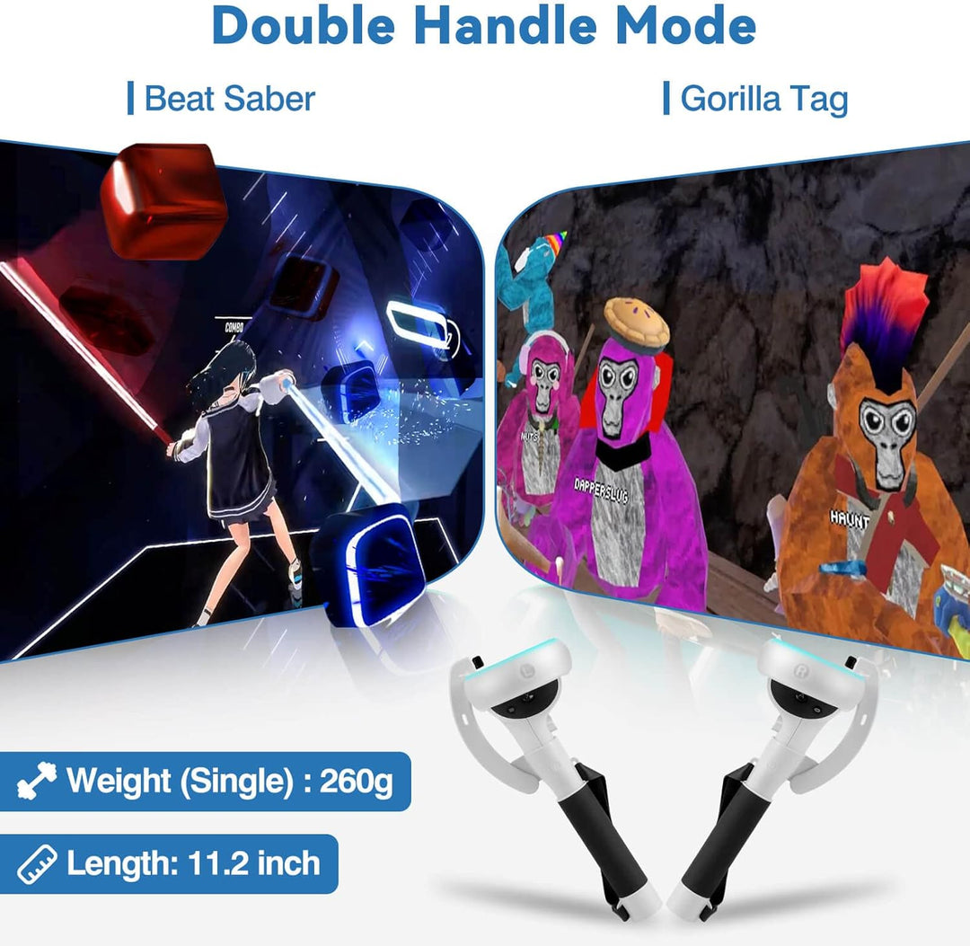 Prodlužovací rukojeti pro VR ovladače Meta Quest 2 – Kynaro