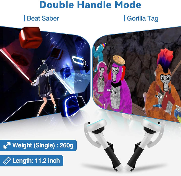 Prodlužovací rukojeti pro VR ovladače Meta Quest 2 – Kynaro