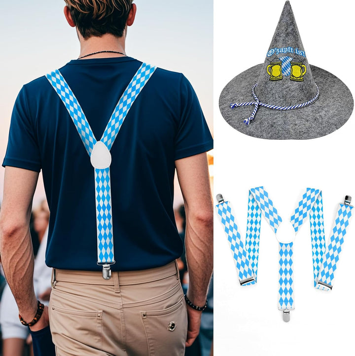 Set tradičního kroje s kloboukem a šlemi – WiesnHeld Oktoberfest 2026
