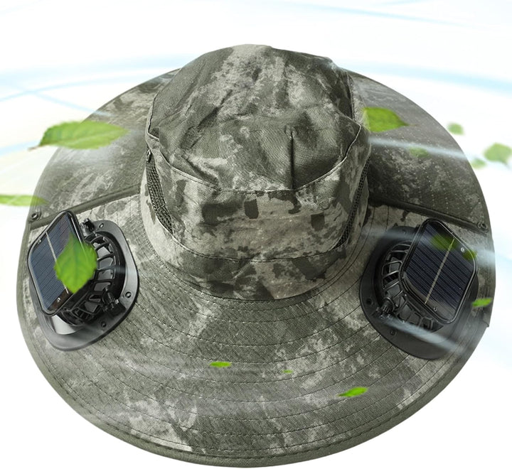 Solární ventilátorový chladicí klobouk s UV ochranou – Solvoro