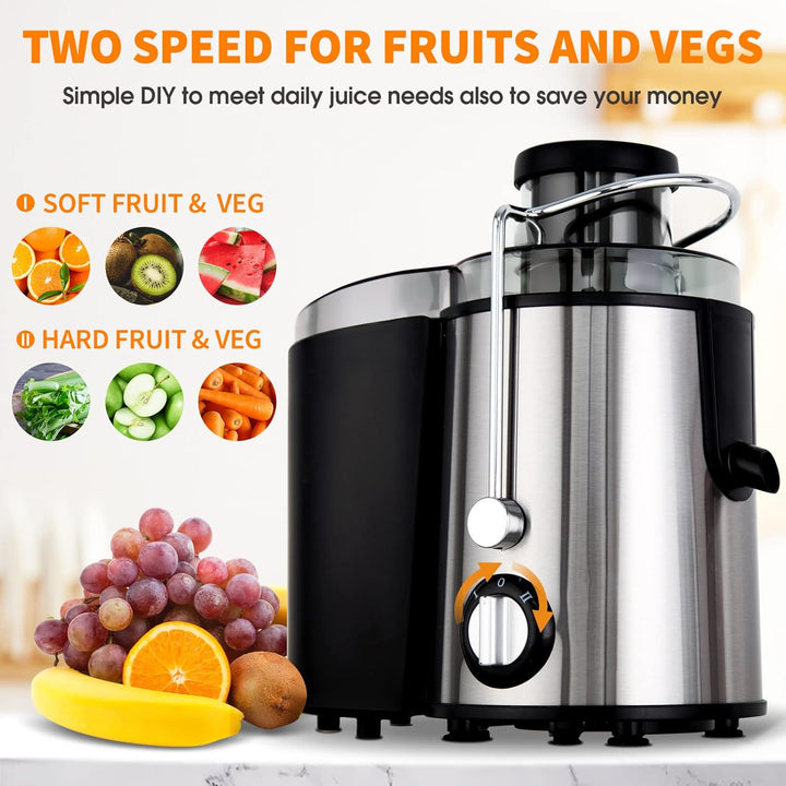 Odšťavňovač s pomalým lisováním a 3 rychlostmi – JuicePro