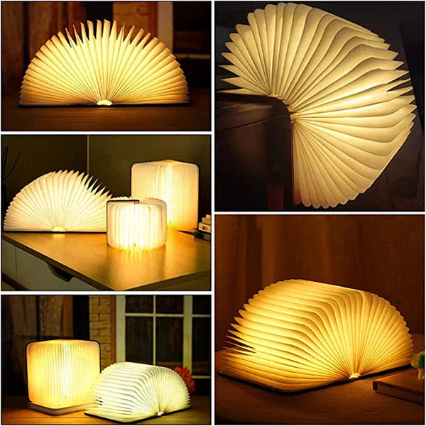 Skládací knižní lampa s teplým LED světlem - StoryGlow