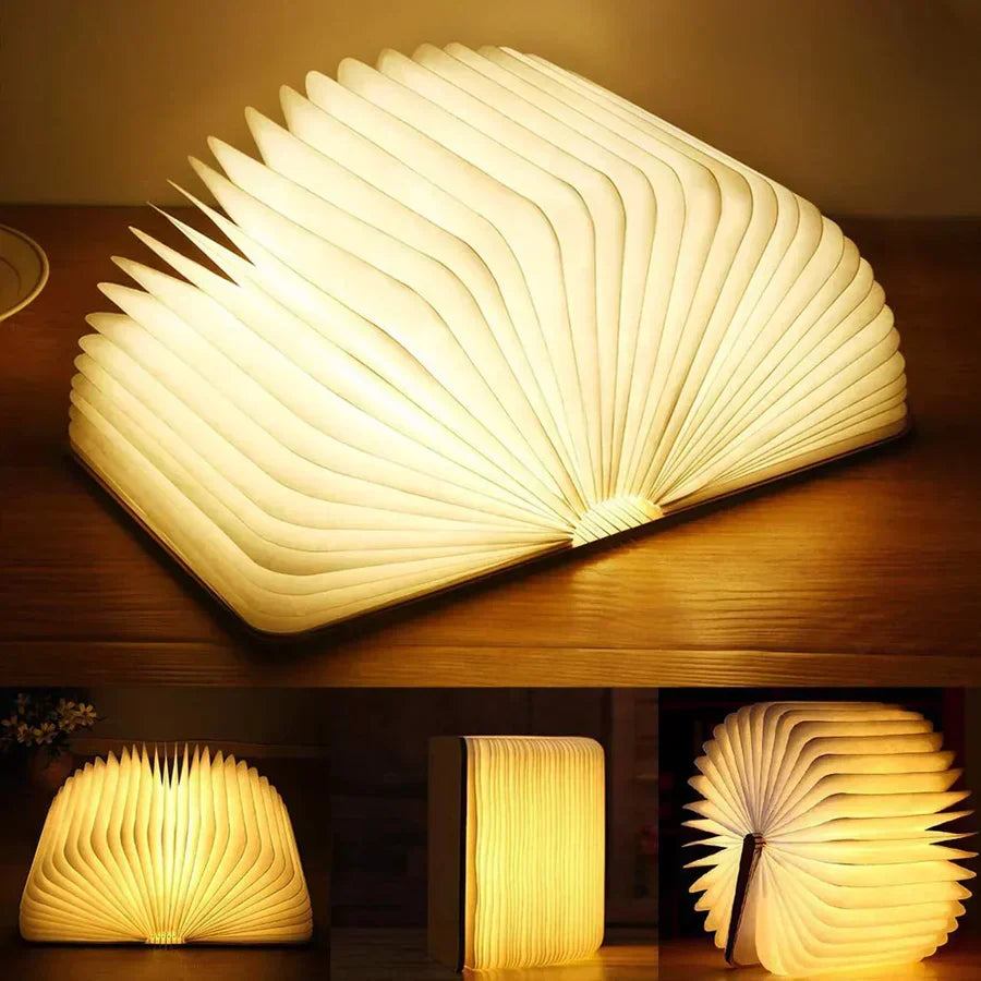 Skládací knižní lampa s teplým LED světlem - StoryGlow