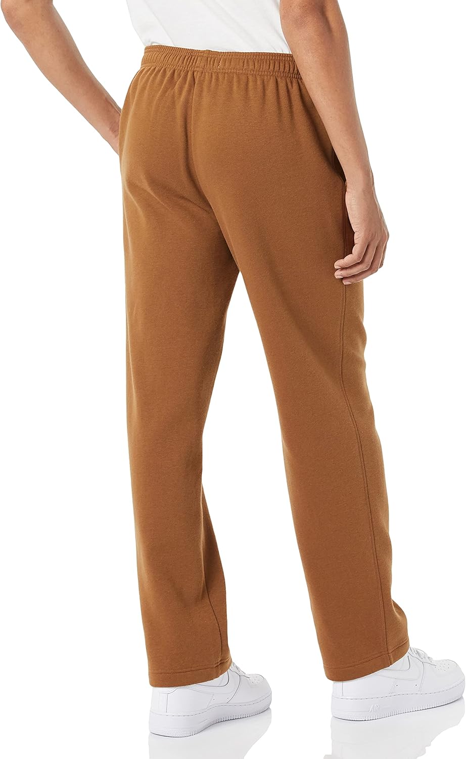 Braune Jogginghose aus Baumwolle, elastischer Bund, Herrenmode, bequeme Freizeithose.