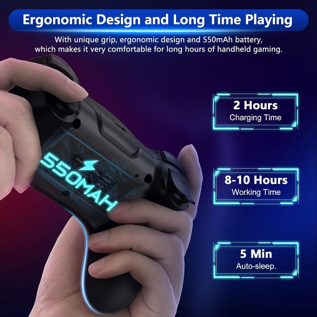 Bezdrátový ovladač pro Switch s joystiky s Hallovým efektem a funkcí Turbo – Nexora